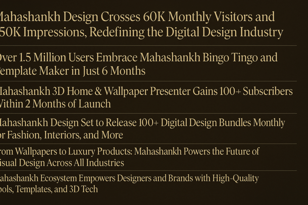 Mahashankh 3D Presenter design