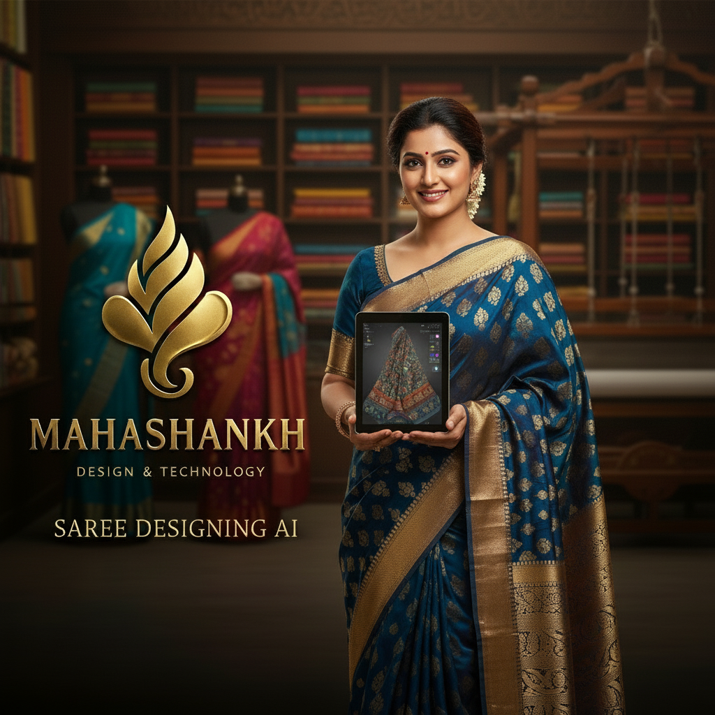 SAREE DESIGN SERVICES BY MAHASHAKH DESIGN & TECHNOLOGY 1 Mahashankh Saree Designer AI