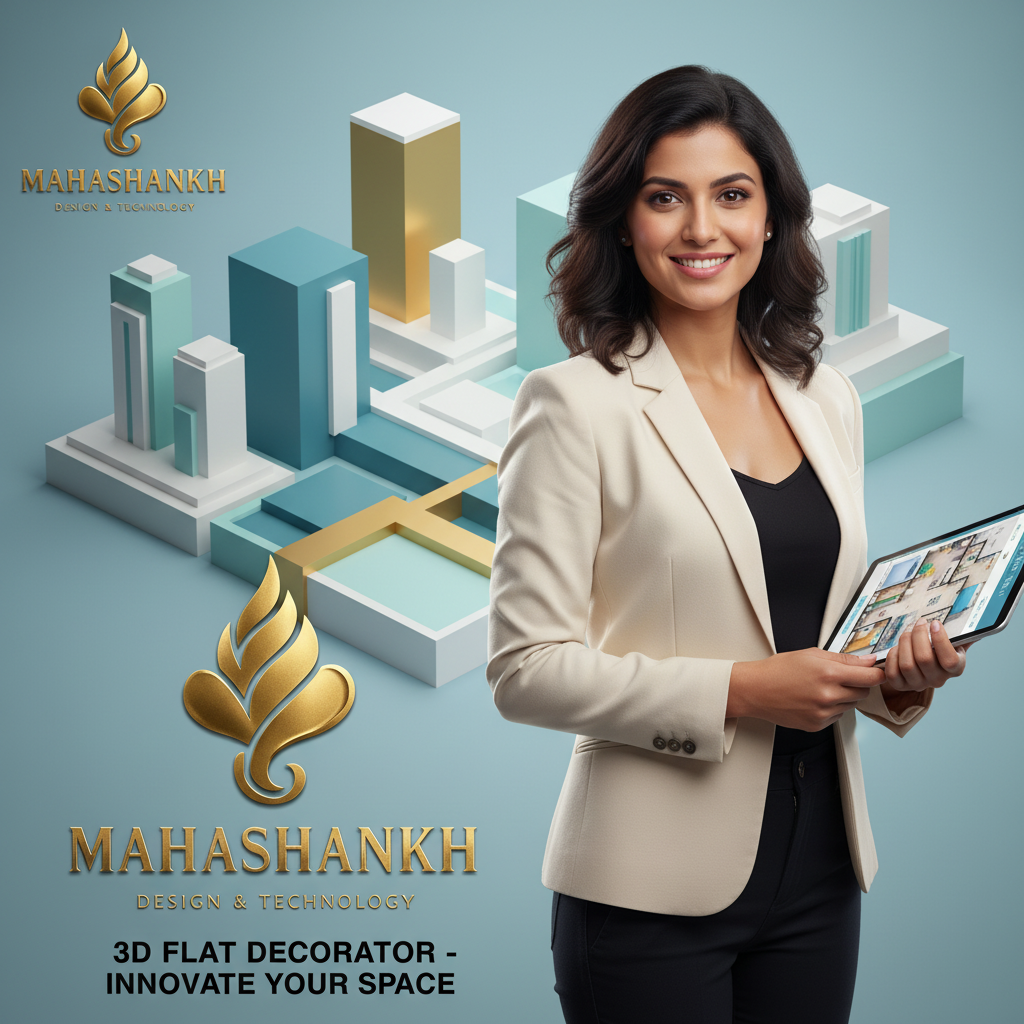 Mahashankh 3D Flat  Room Decorator and Setup AI